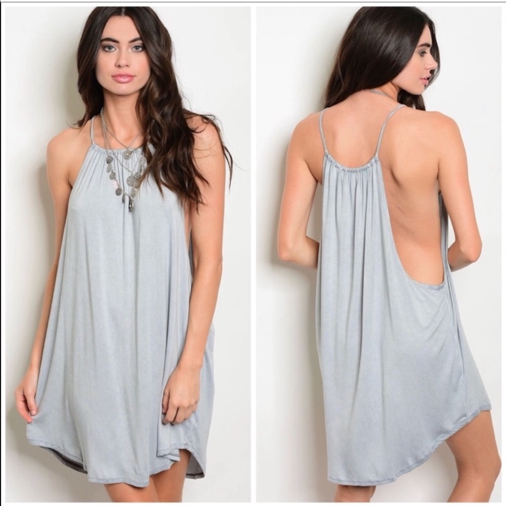 Gray tank dress